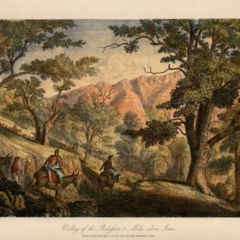 Mairie de Toulouse - Bibliothèque municipale, Robert Batty, Valley of the Bidassoa 3 Miles above Irun, 1823, A-BATTY (2-12).