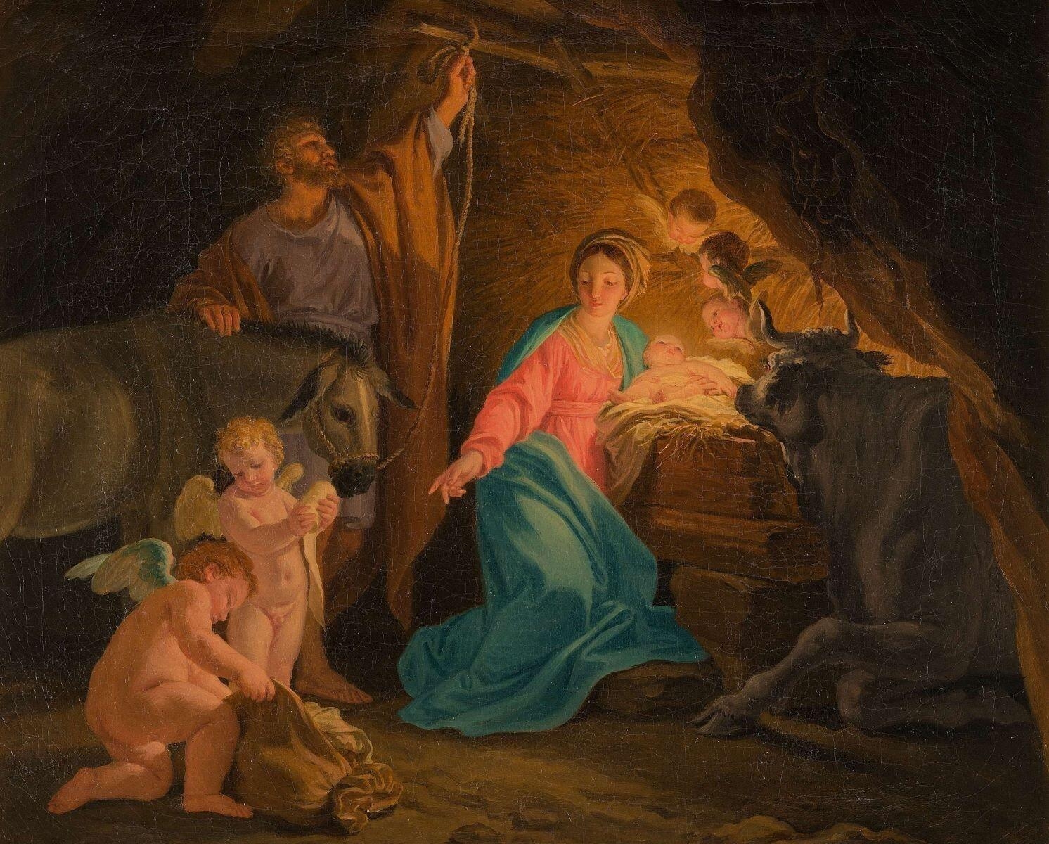 Domenico CORVI (1721-1803) La Nativité, vers 1750