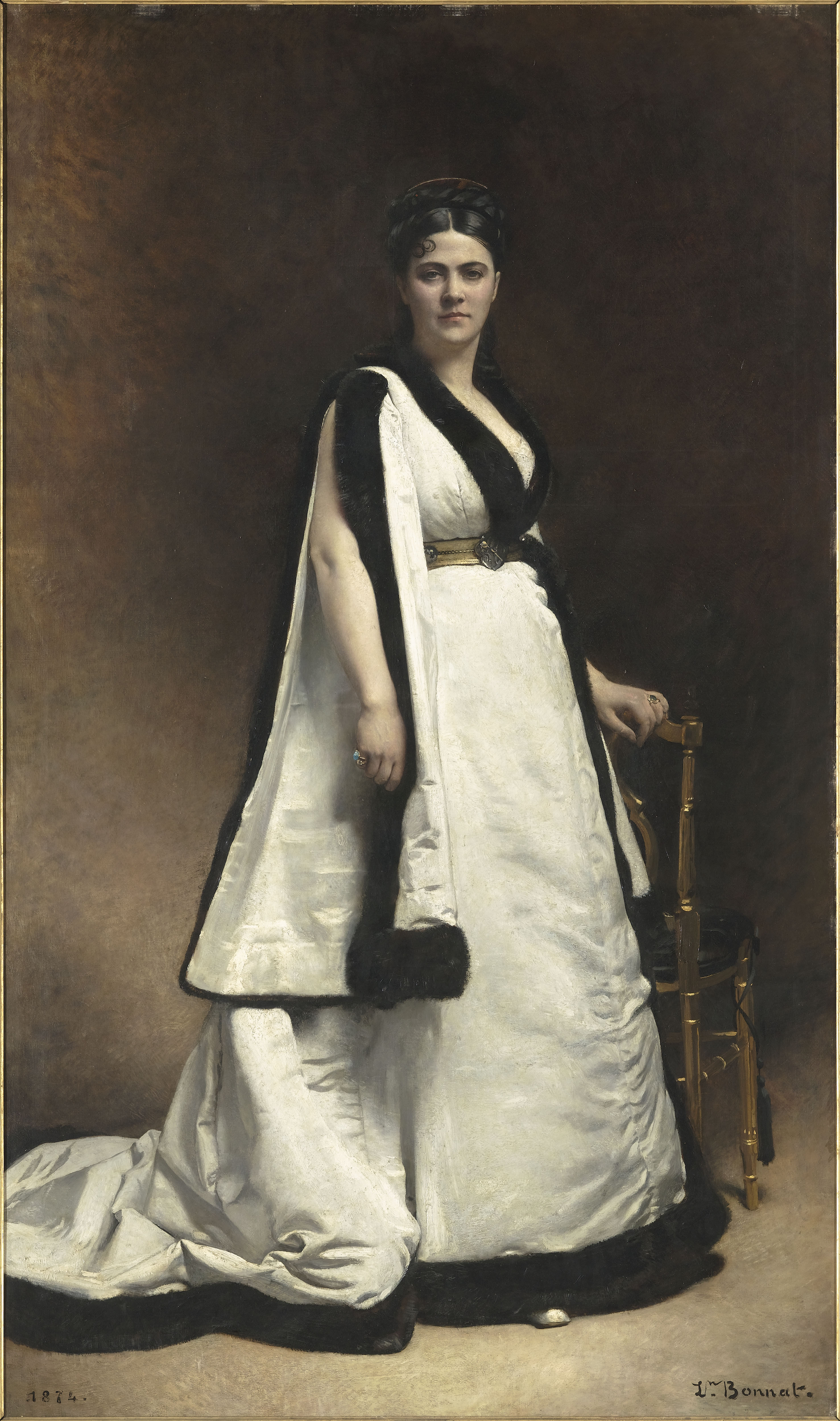 Léon Bonnat (1833–1922). Madame Pasca en 1874, huile sur toile, Paris, Musée d’Orsay